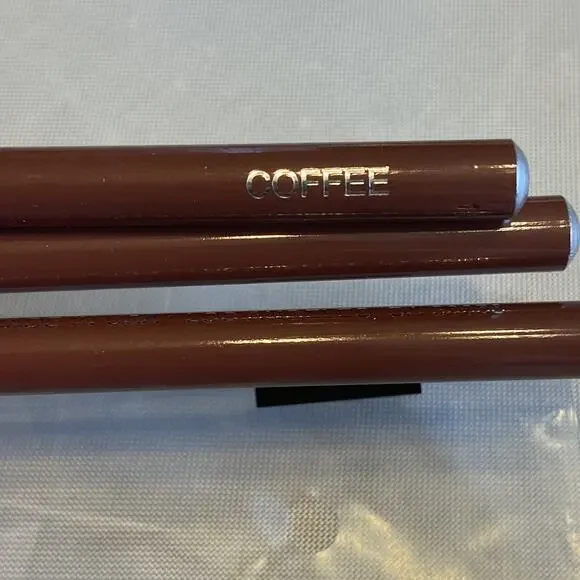 Jordana Kohl Kajal Lipliners Sets of 3 COFFEE NEW Neutrals Vibrant Rich Beauty - Picture 2 of 2